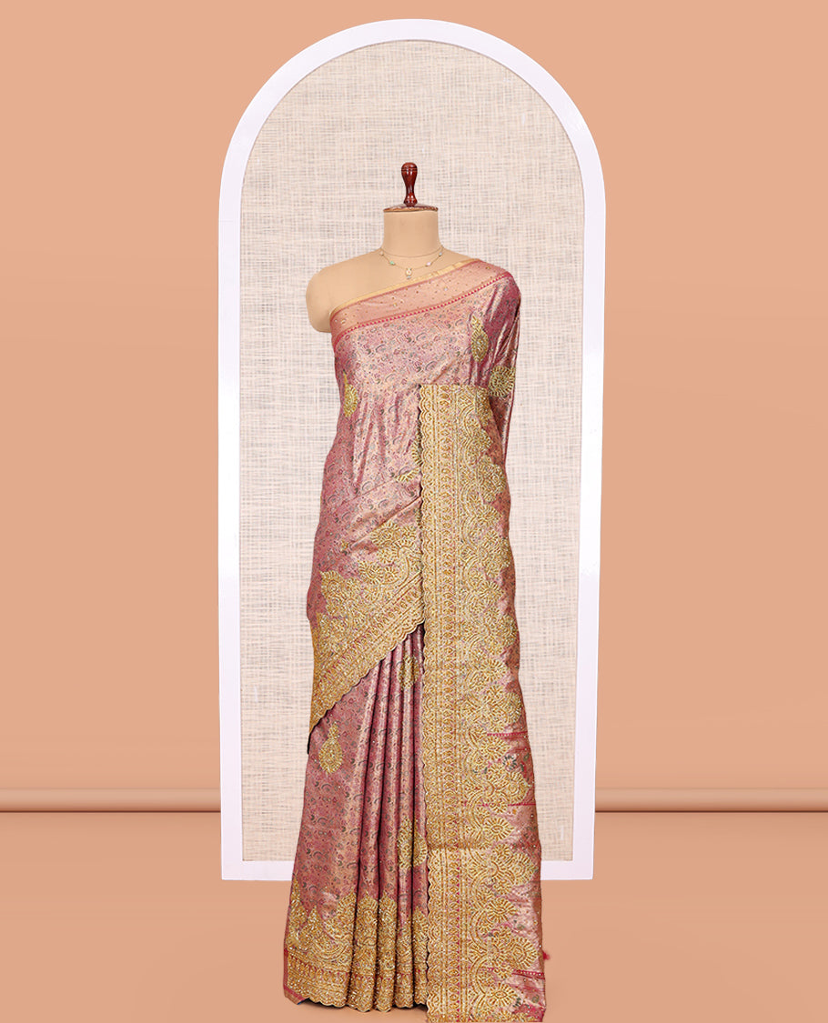Pink Mysore Silk Saree