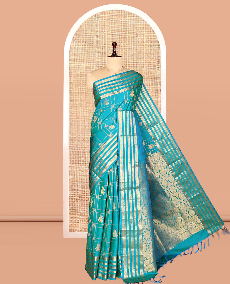 Neelambari Green Budget Silk Saree