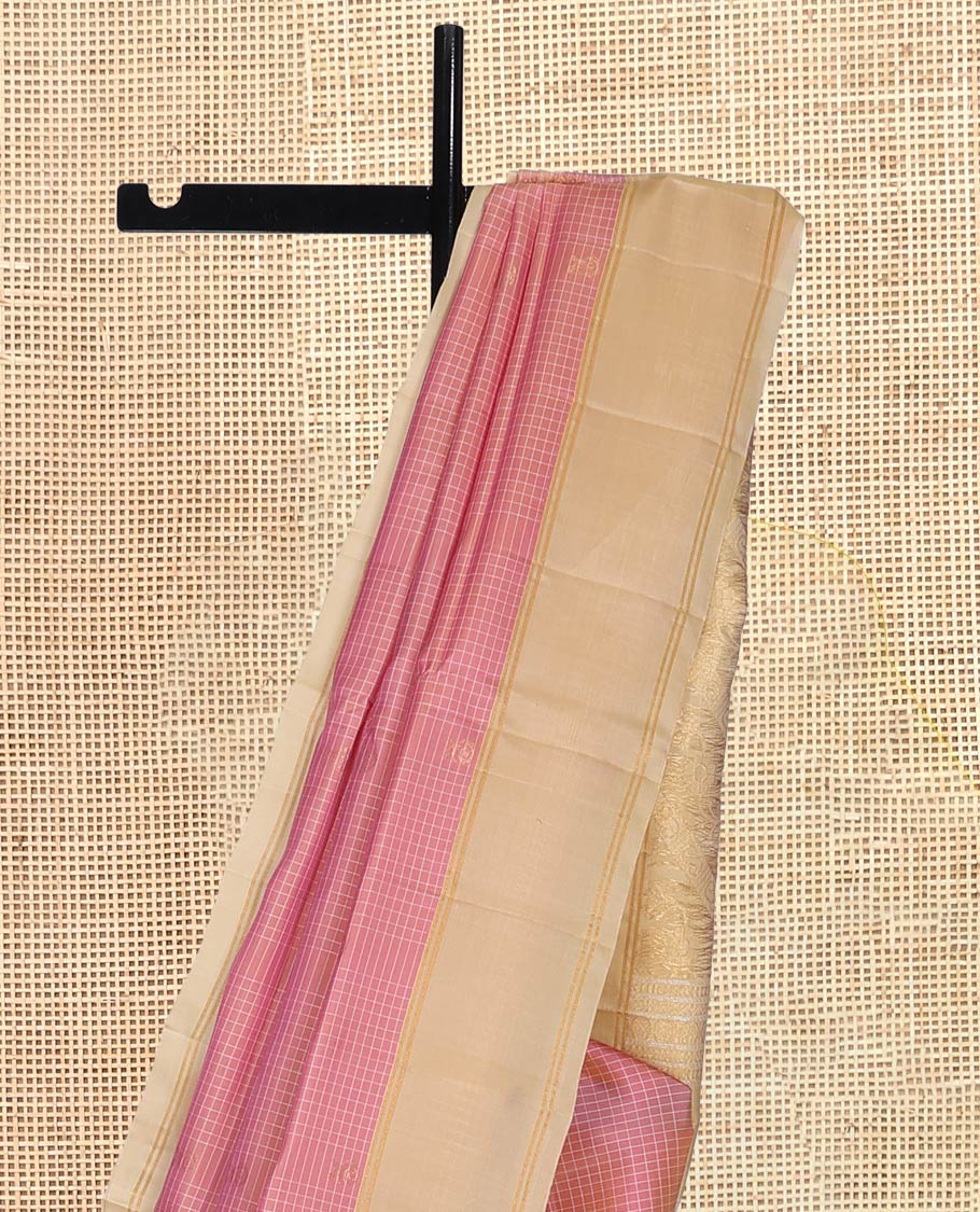 Pink Mayuri Lite Silk Mix Saree