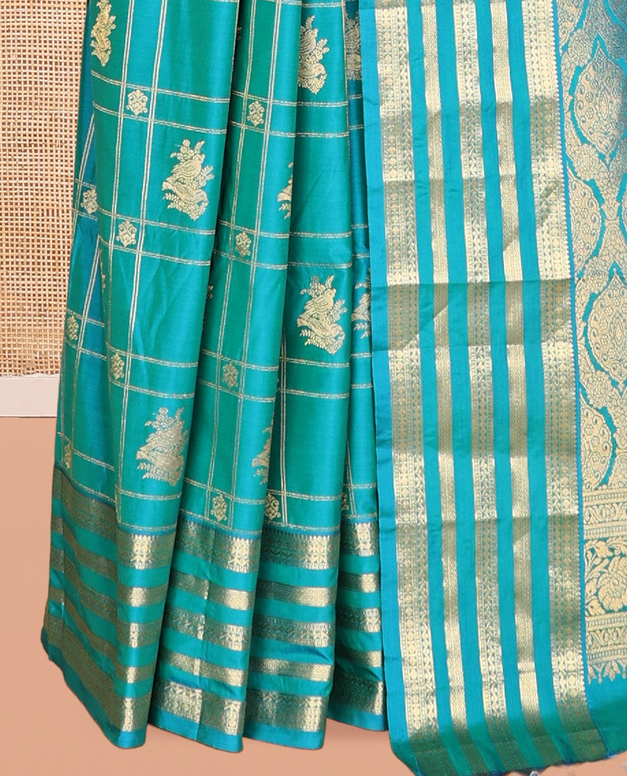 Neelambari Green Budget Silk Saree