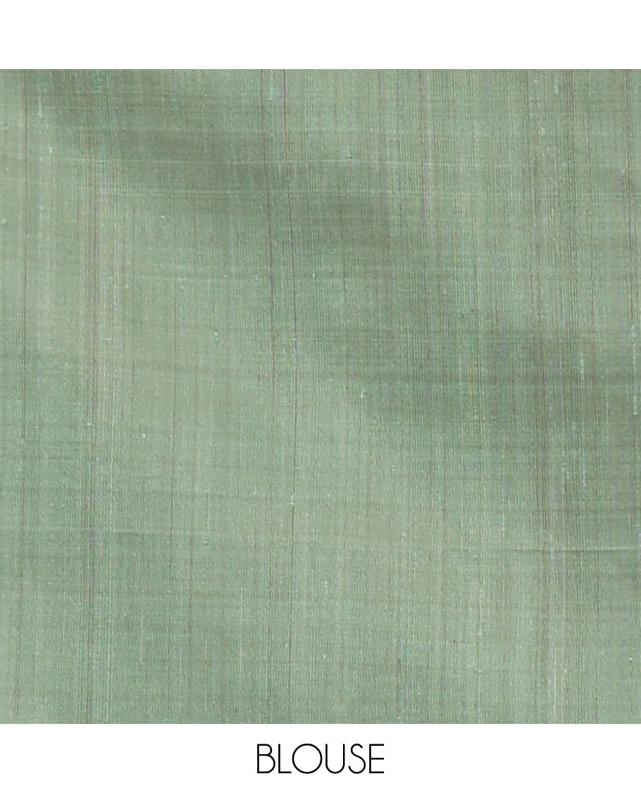 Borderless Brown Mayuri Soft Silk Saree, Ornamented with Stripes and Fish Buttas All Over Its Body, Complemented by a Contrast Geometric Design Pallu, and Paired with a Contrast Blouse