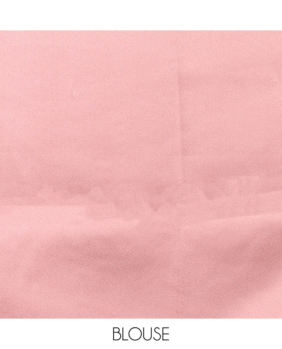 Borderless black ombre-toned gleaming Shimmer Georgette saree, self-pallu with tassels and a plain brown blouse