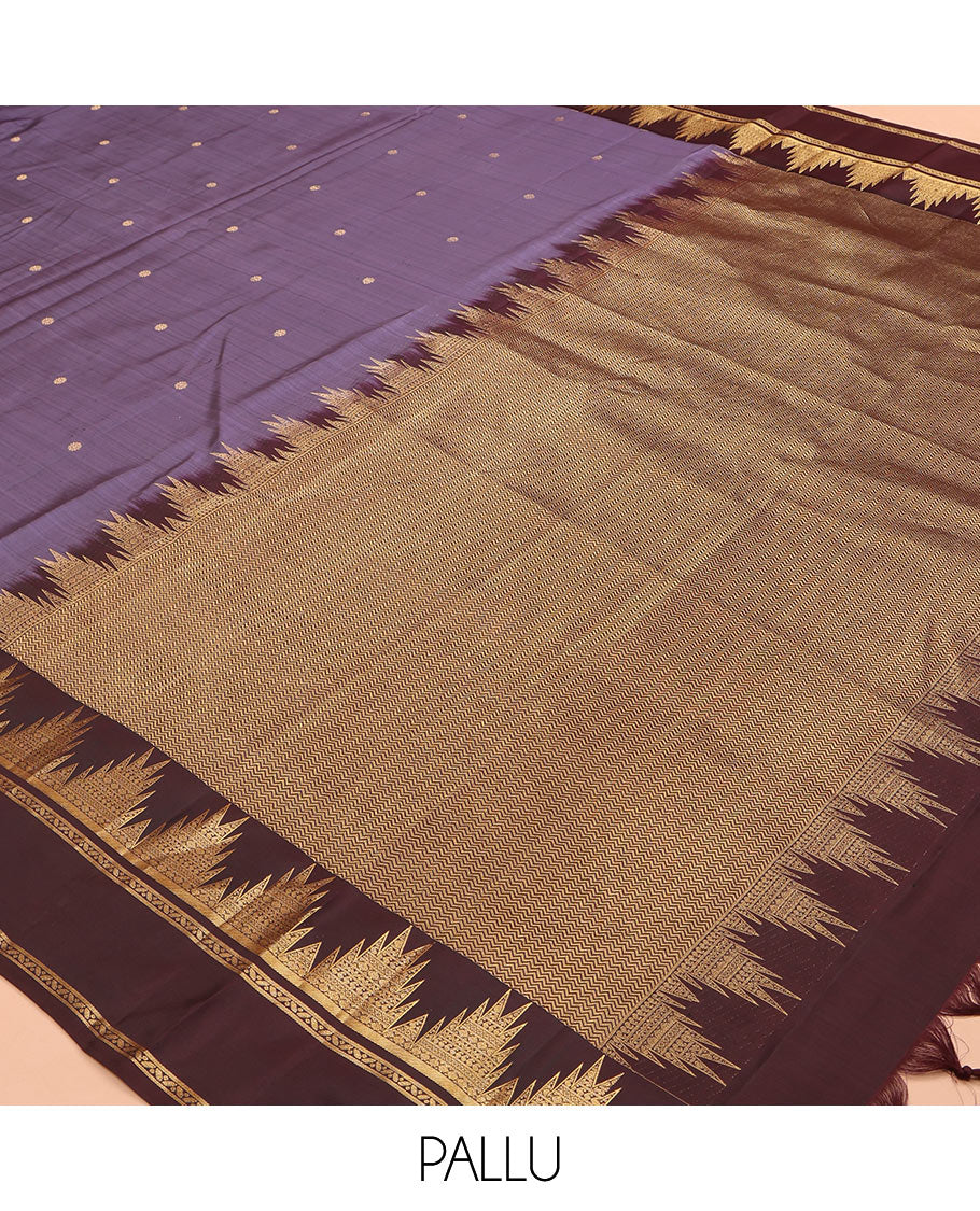 Grey-Brown Vasundhara Silk Saree