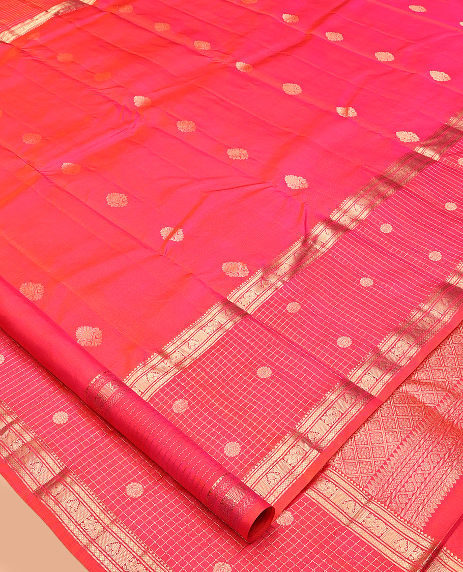 Pink Mayuri Soft Silk Saree