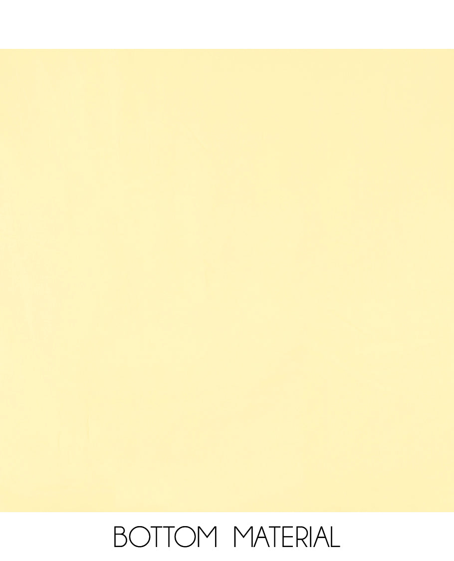 Yellow Mul Chanderi Material Chudiddar, Embroidered Top, Plain Bottom, Zari Striped Dupatta