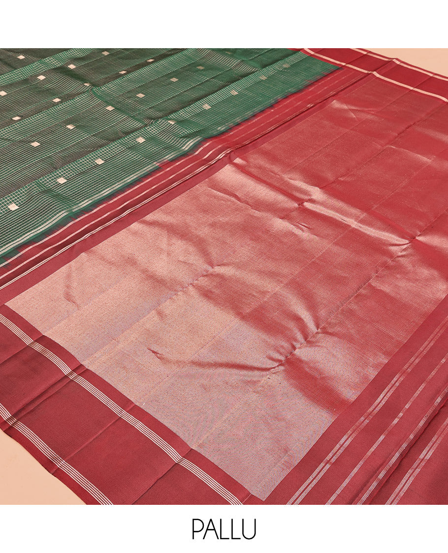 Green Mayuri Soft Silk Saree