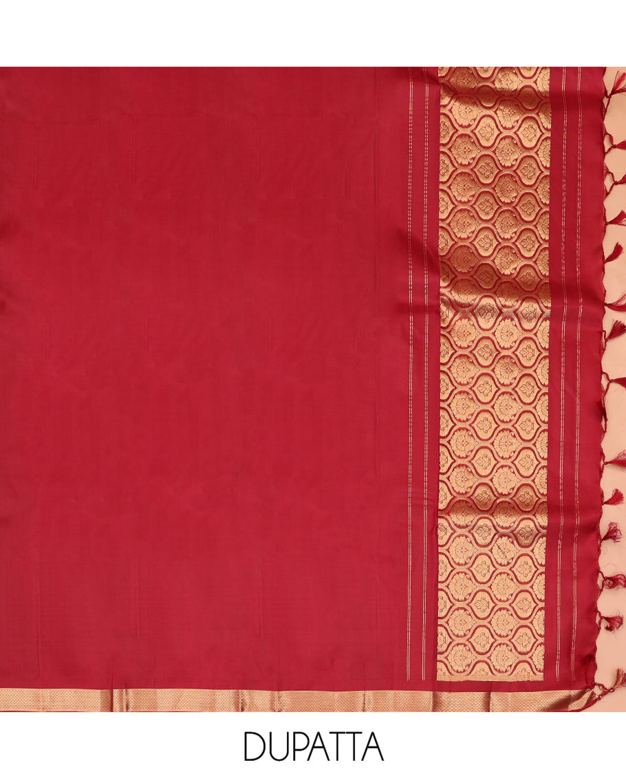 Blue Pure Silk Half-Saree