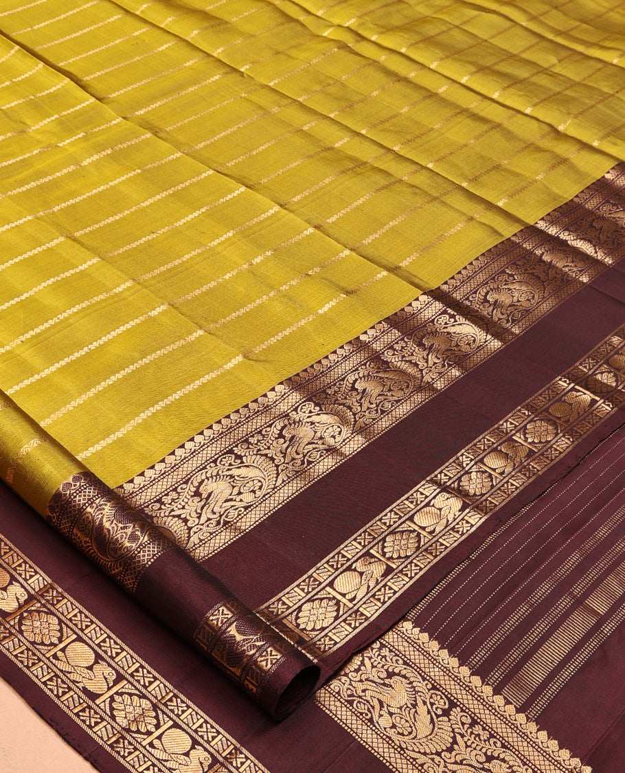 Green Mayuri Soft Silk Saree