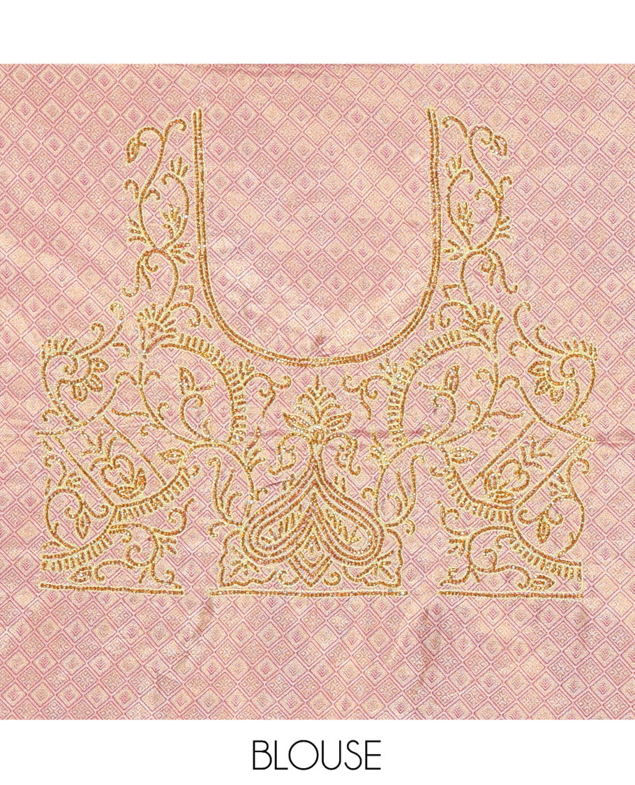 Pink Mysore Silk Saree