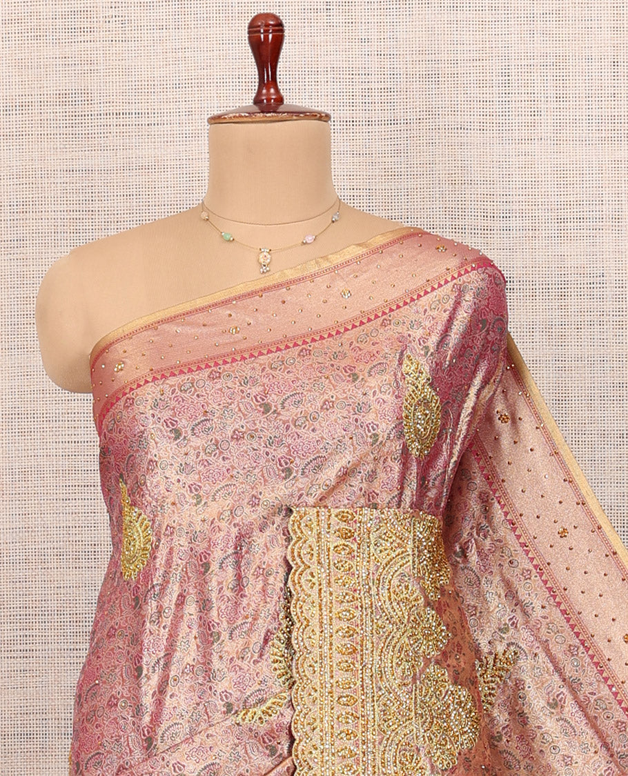 Pink Mysore Silk Saree