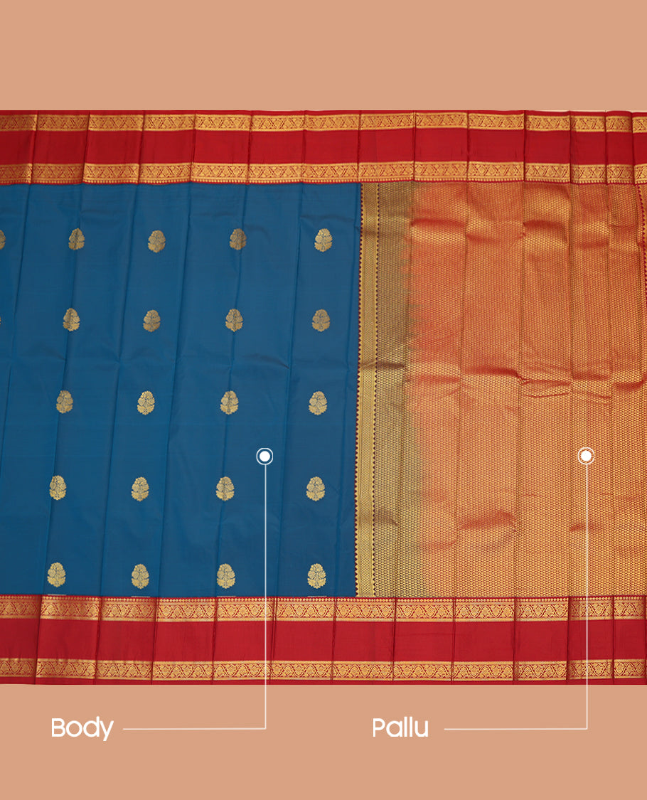 Blue Budget Silk Saree