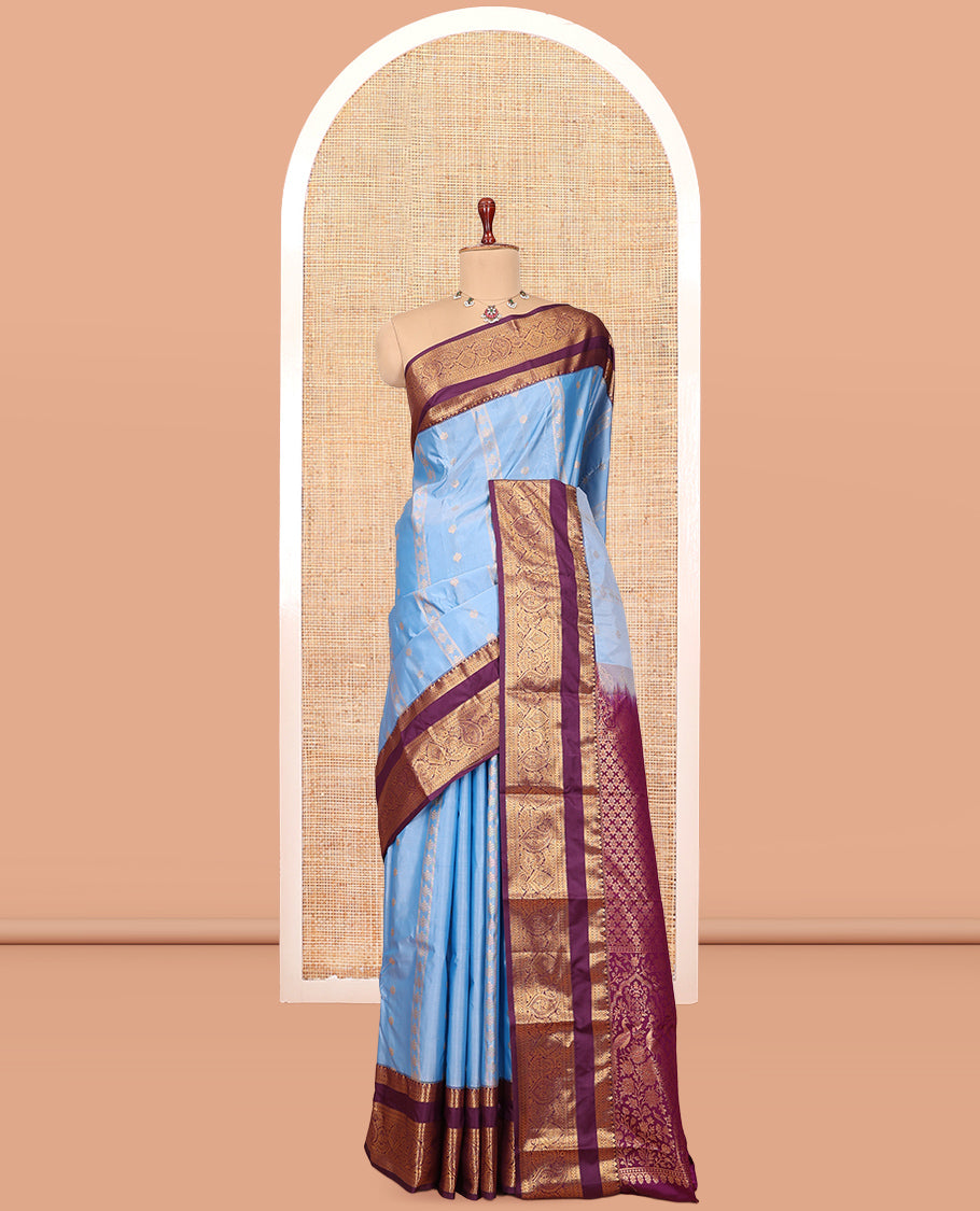 Blue Budget Silk Saree