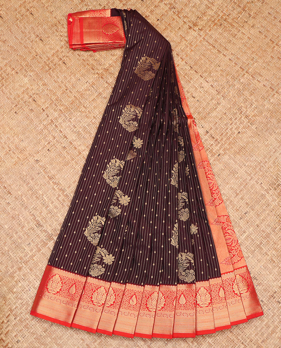 Brown Budget Silk Saree
