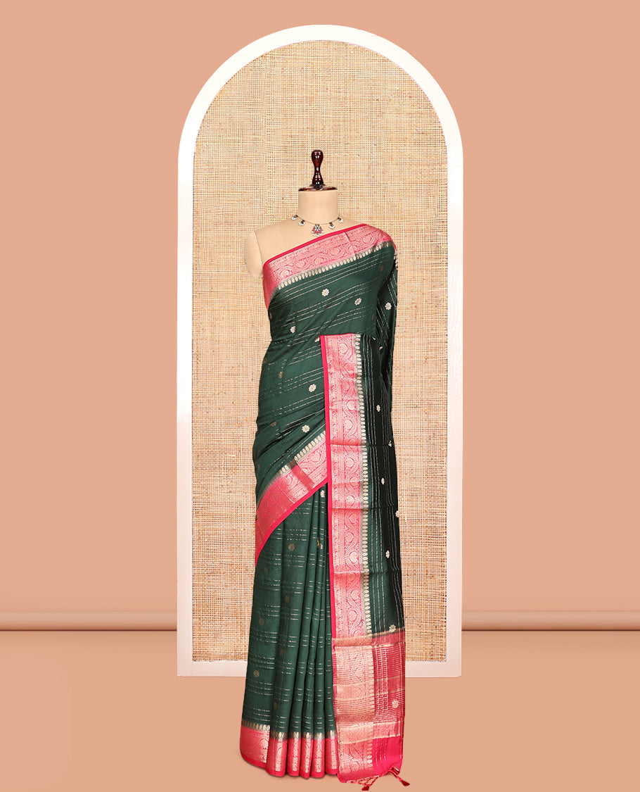 Green Assam Silk Saree