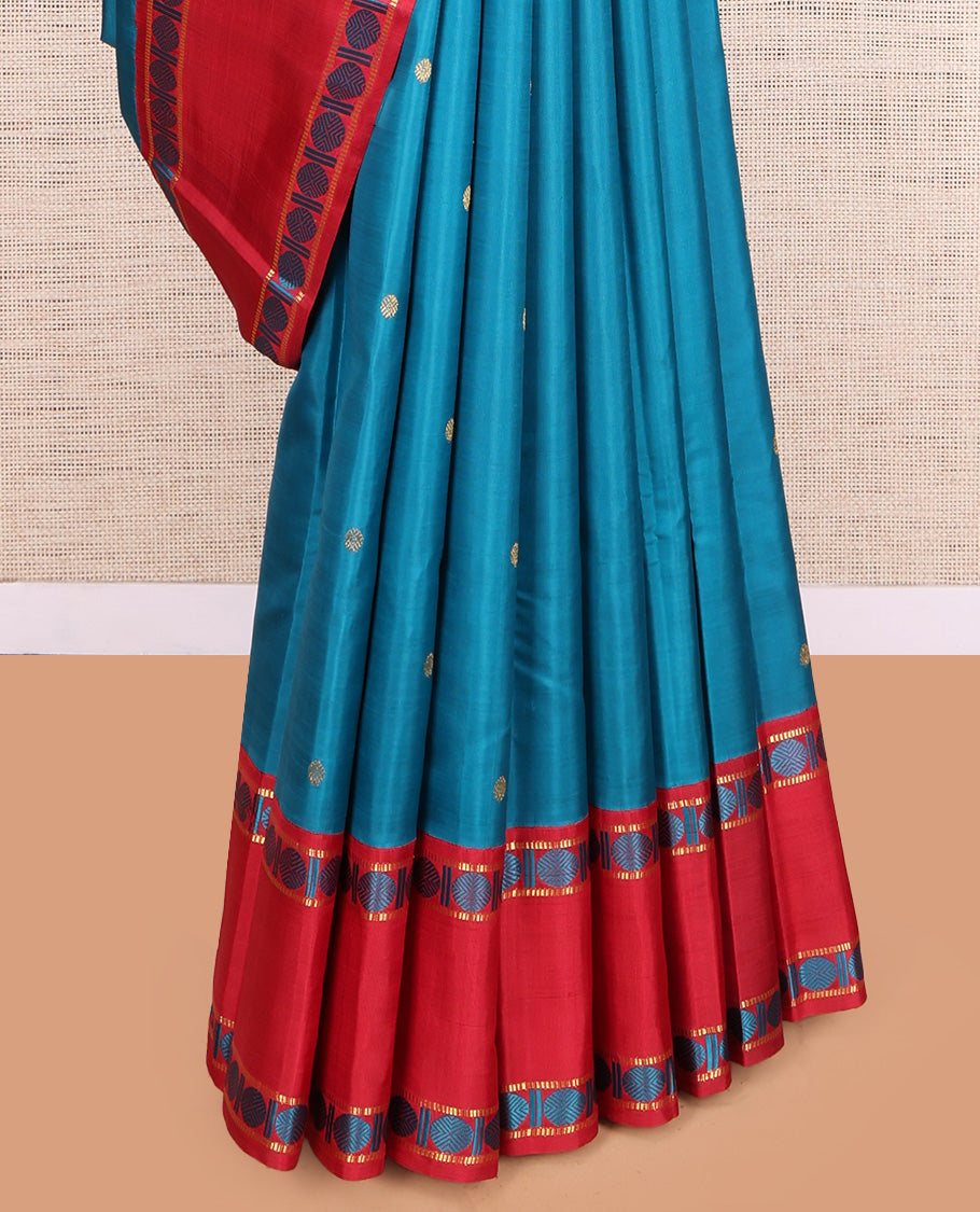 Blue Kanchipuram Silk Saree