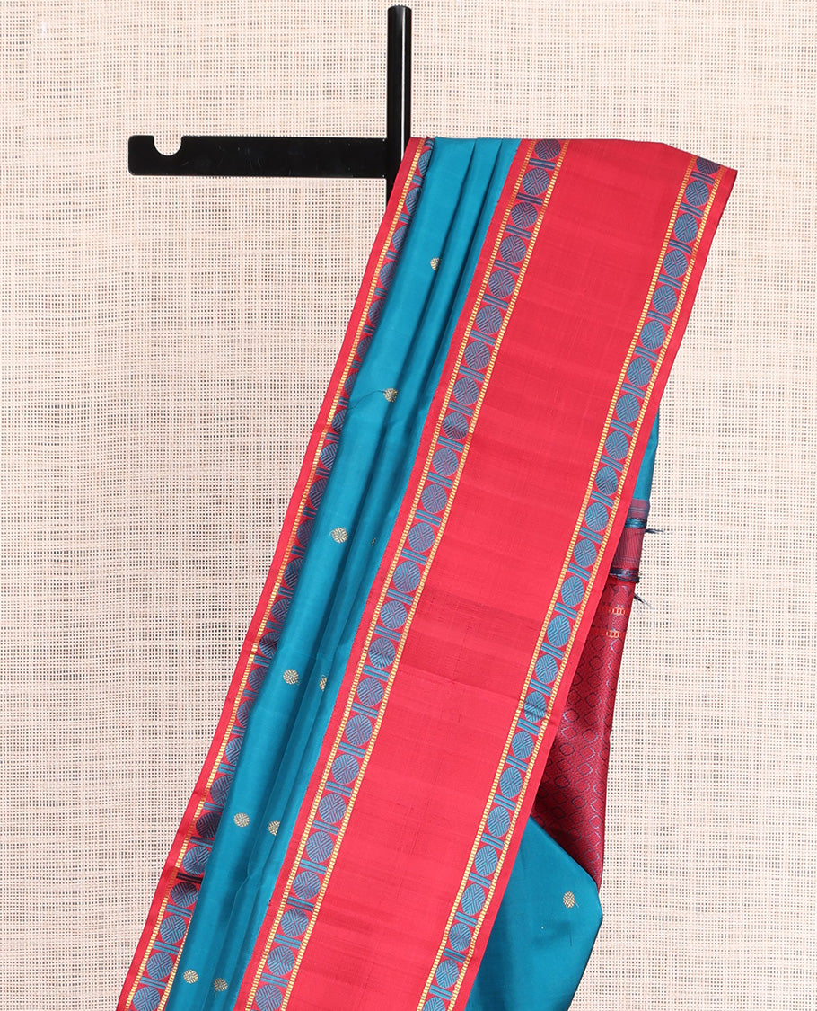 Blue Kanchipuram Silk Saree