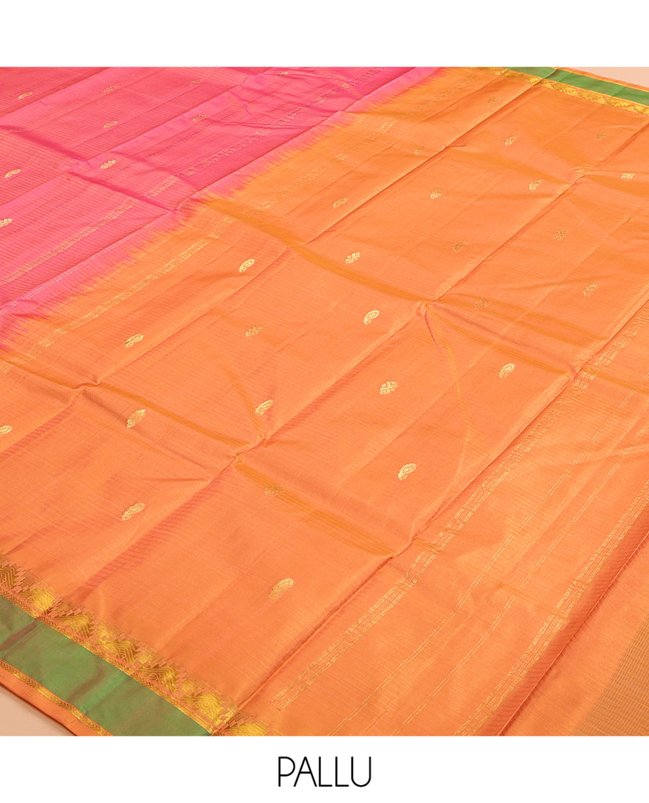 Pink Kanchipuram Silk Saree