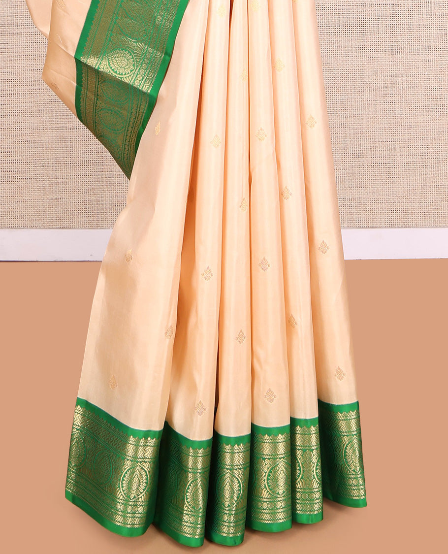 Sandal Kanchipuram Silk Saree