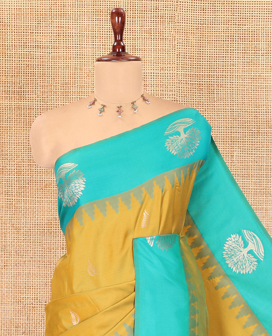 Lemon Yellow Elite Soft Silk Saree