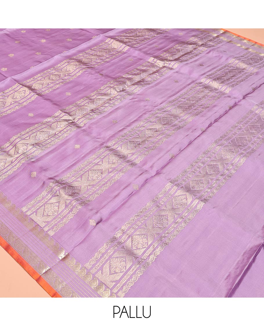 Lavender Venkatagiri Silk Saree