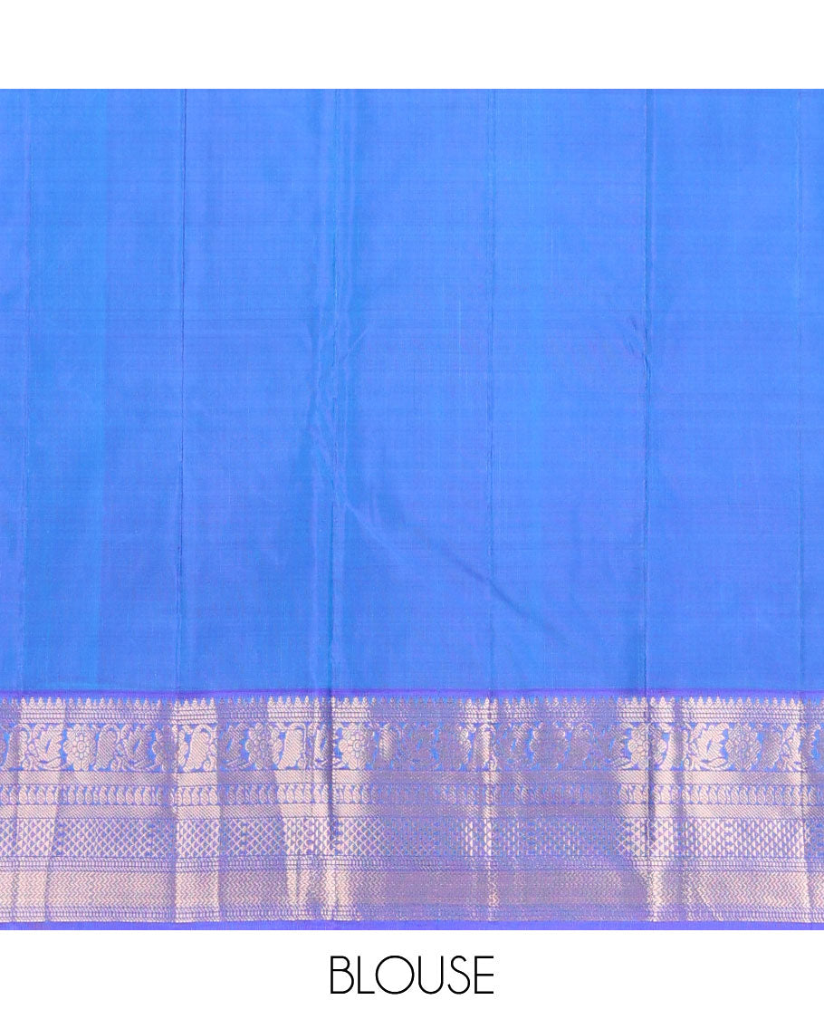 Red mayil buttas silk saree, contrast jaal pallu & border of thilakam, muthu, floral, banaras, manga, vanki & ara maadam