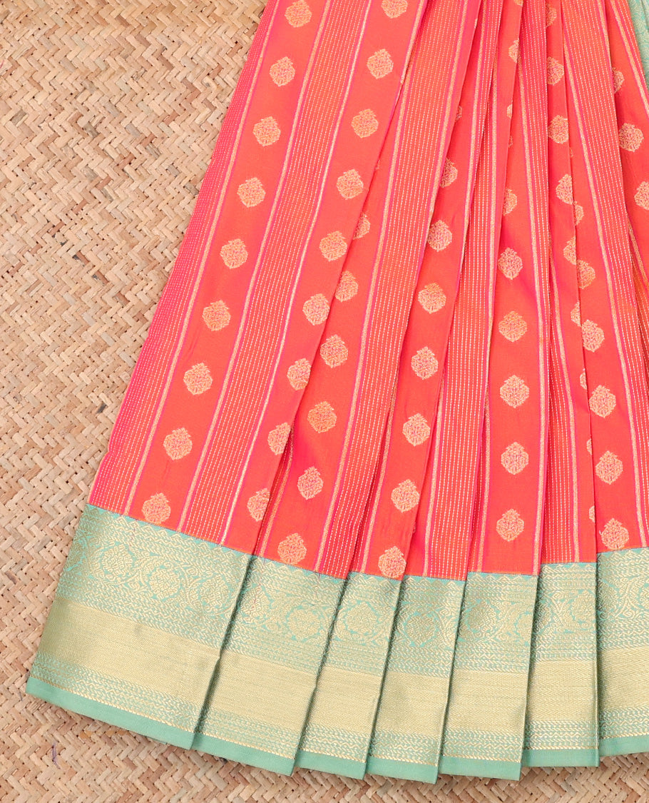 Peach Budget Silk Saree