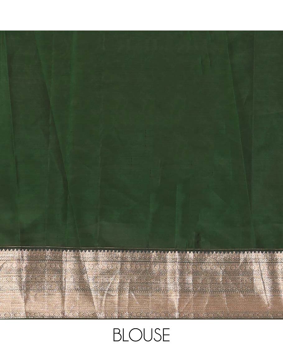 Maroon zari buttas Vasundhara silk mix saree, contrast traditional design border, and kodi visiry pallu