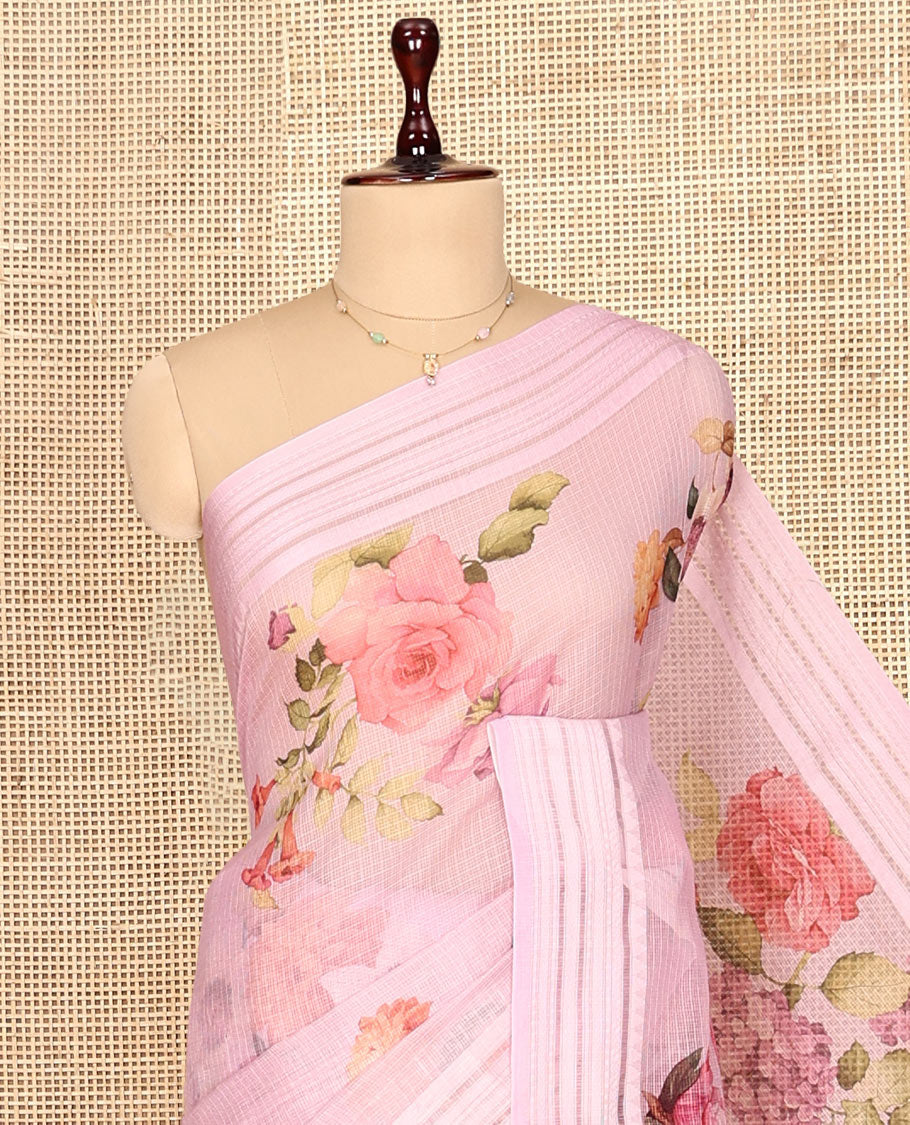 Lavender Kota Saree