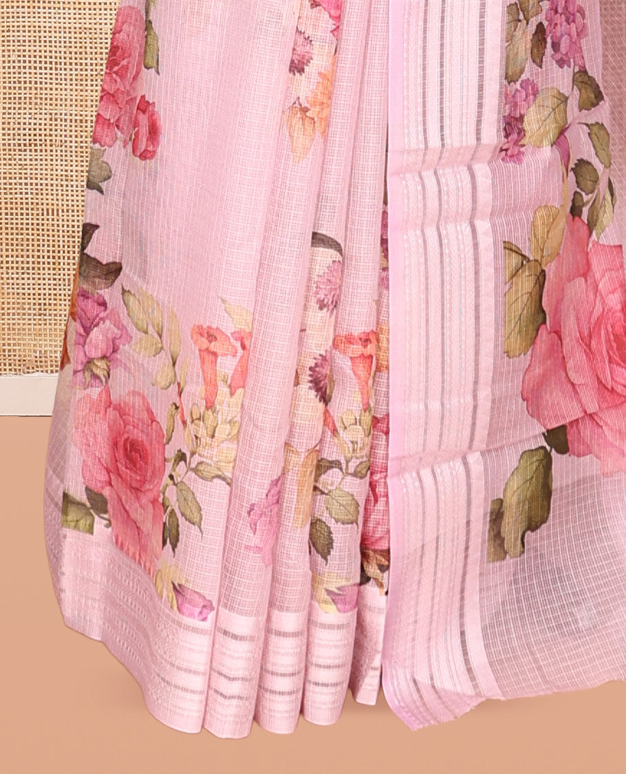 Lavender Kota Saree