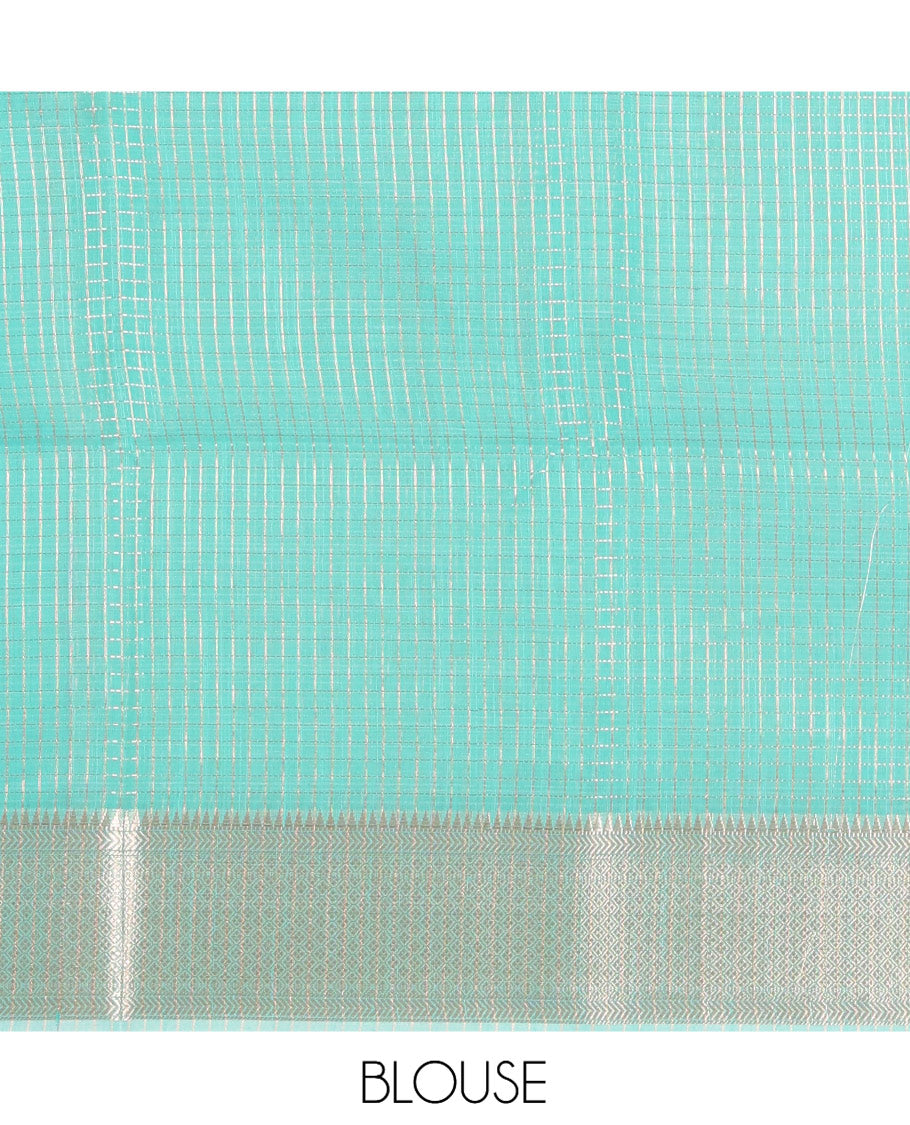 Blue Kota Cotton Saree