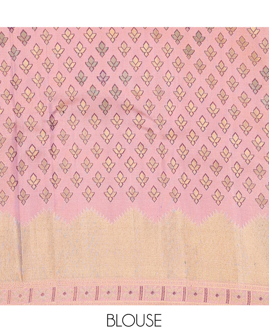 Purple Kanchipuram Tissue Silk Saree