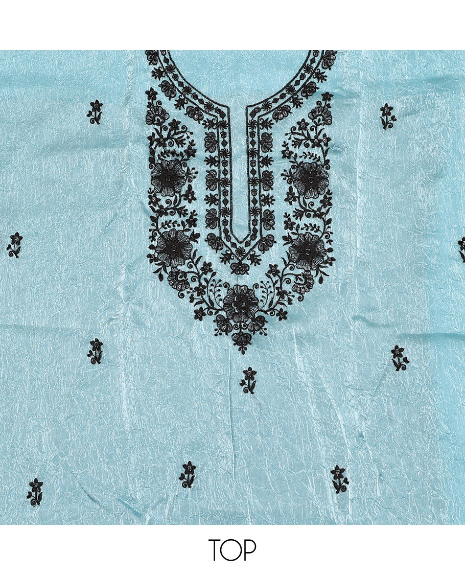 Blue Material Chudidar Set