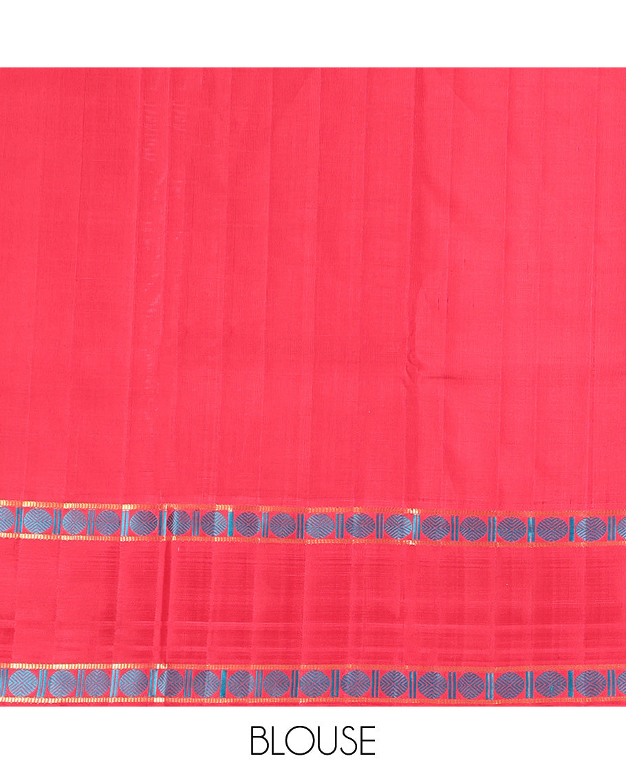Blue Kanchipuram Silk Saree