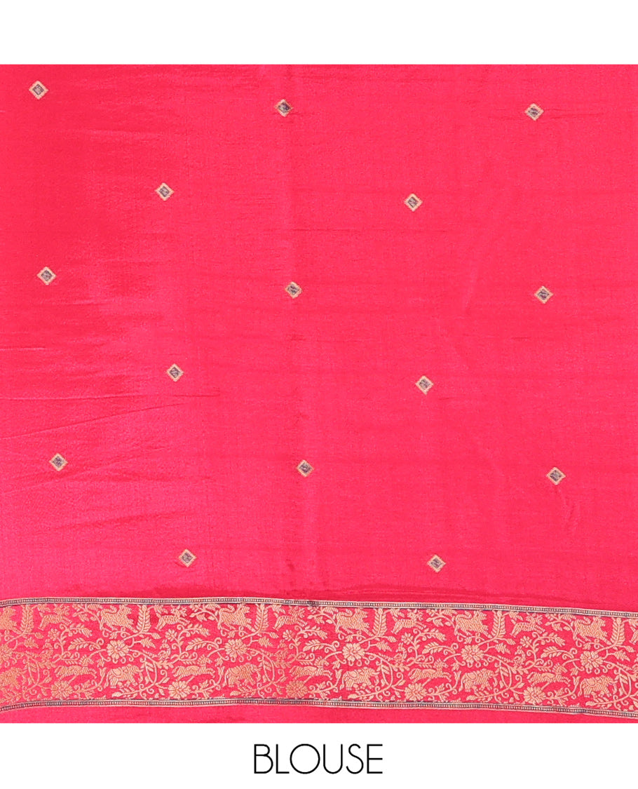 Light Pink Fancy Mysore Silk Saree