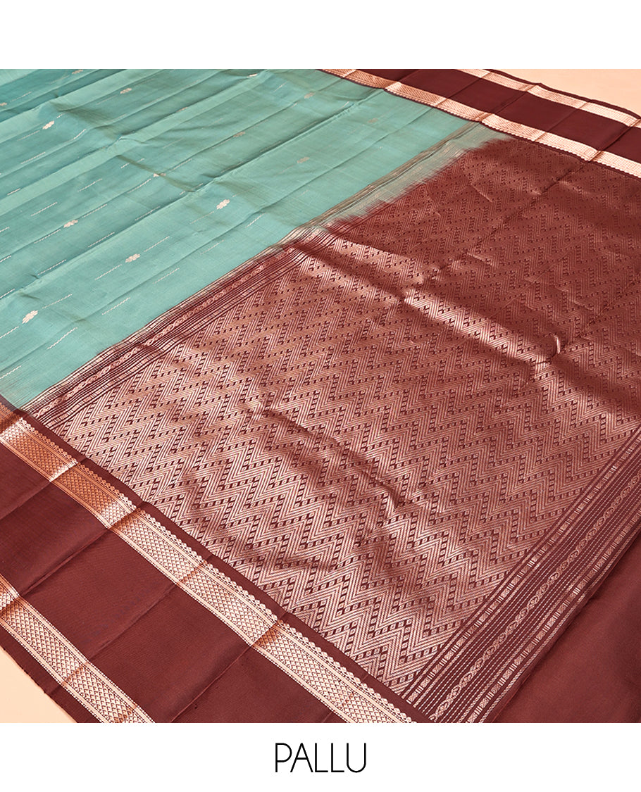 Blue Mayuri Soft Silk Saree