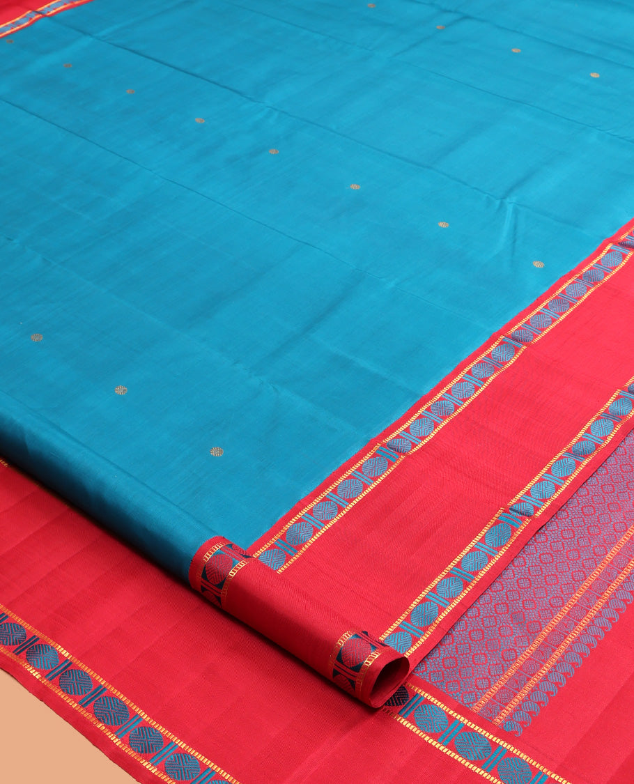 Blue Kanchipuram Silk Saree