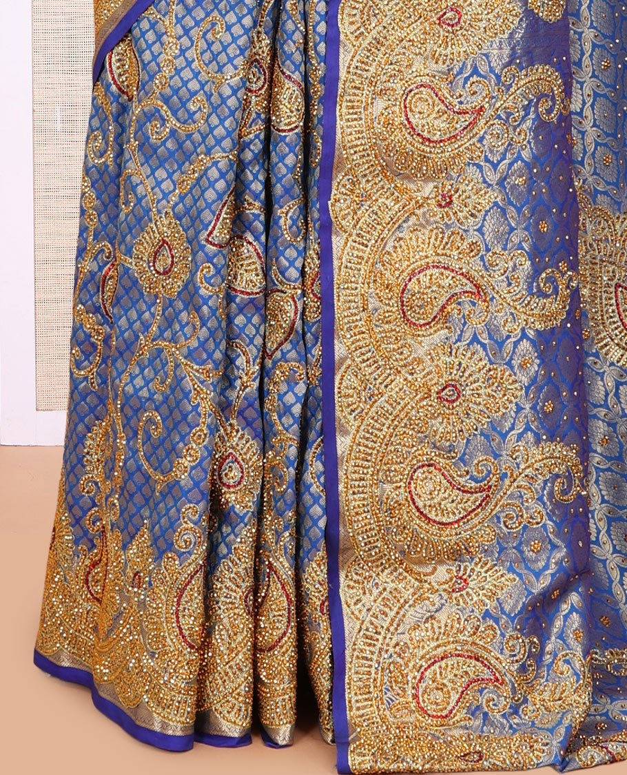 Royal Blue Mysore Silk Saree