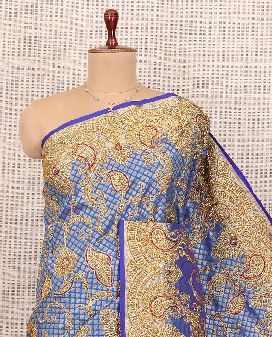 Royal Blue Mysore Silk Saree