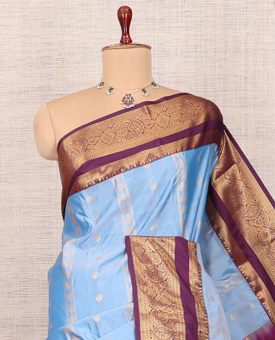 Blue Budget Silk Saree