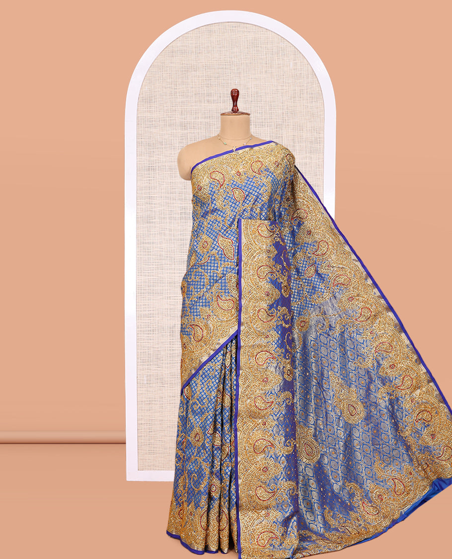 Royal Blue Mysore Silk Saree