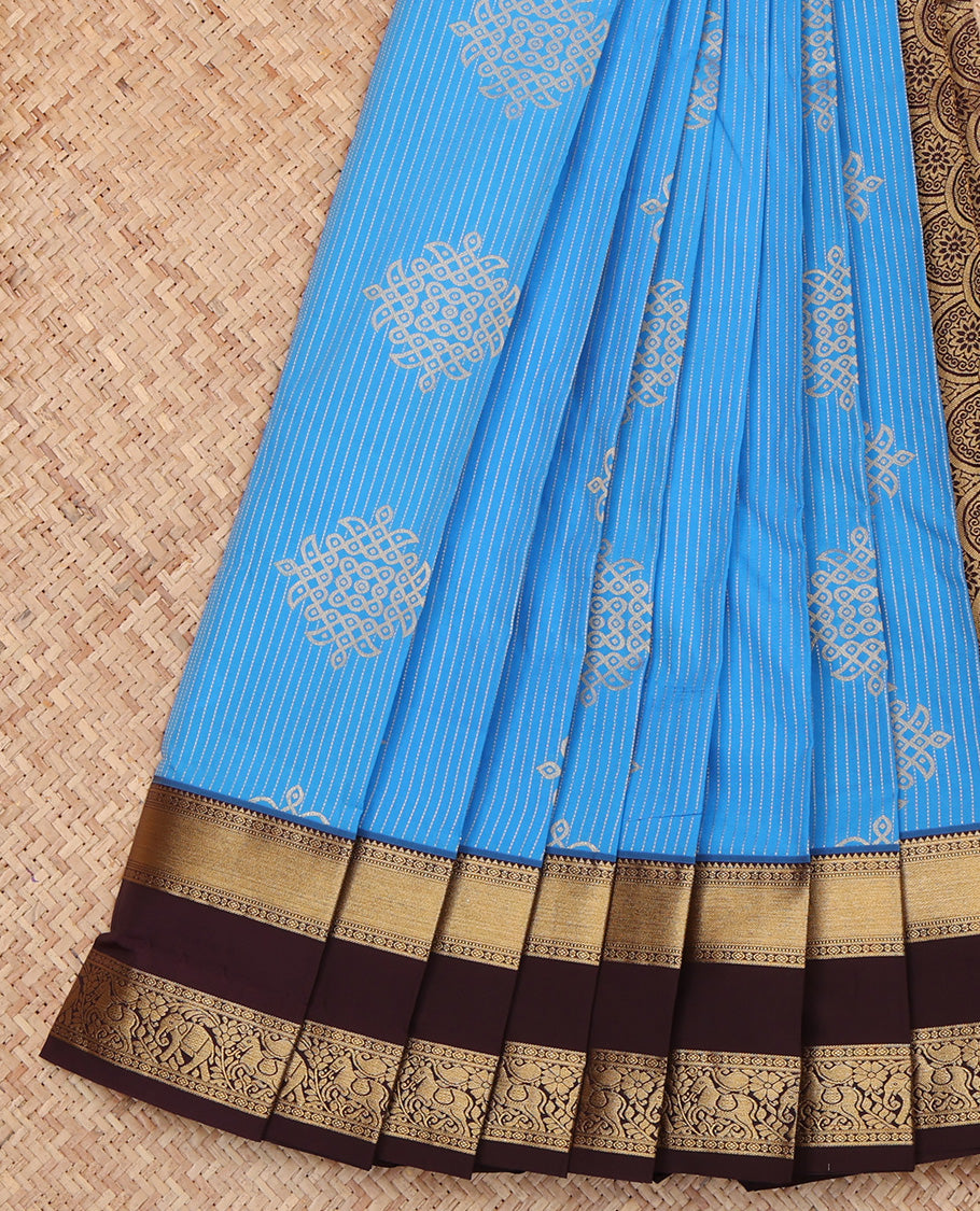 Blue Budget Silk Saree