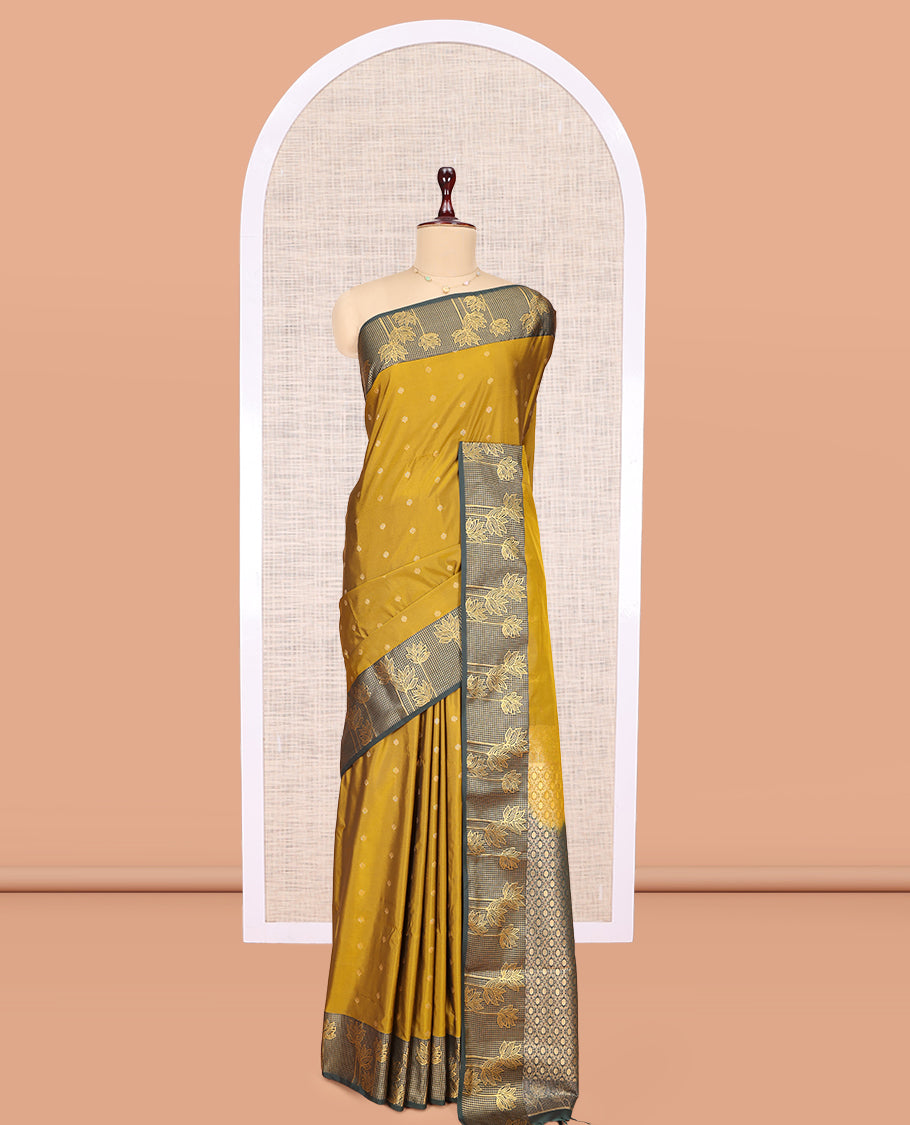 Mustard Budget Silk Saree