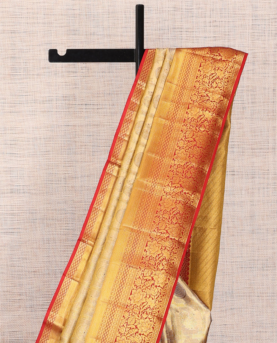 Gold Kanchipuram Tissue Silk Saree