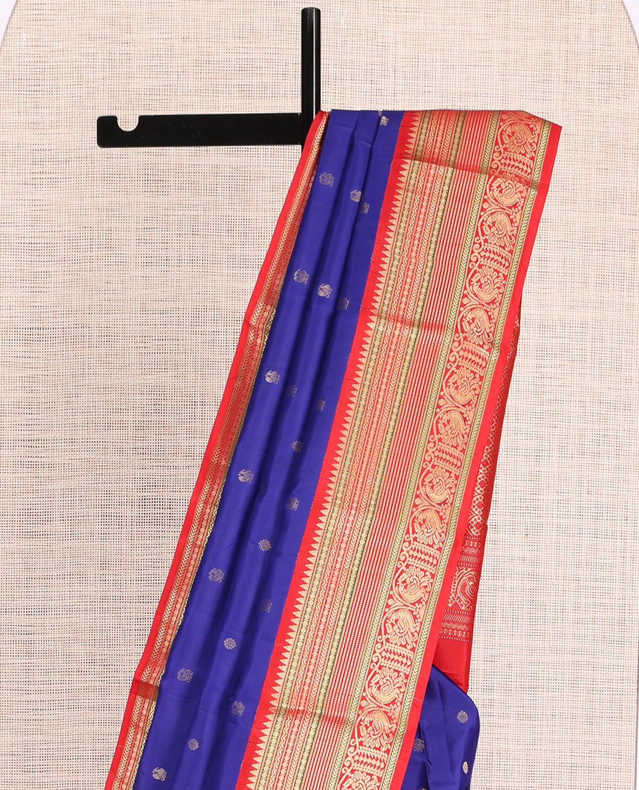 Blue Kanchipuram Silk Saree