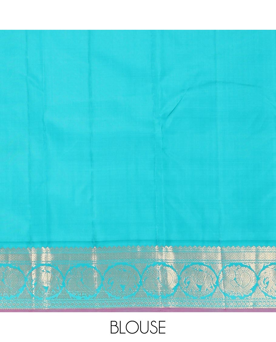 Apple red zari buttas silk saree, contrast border of diamond,banaras,mayil kann & round yaanai & round mayil & jaal design pallu
