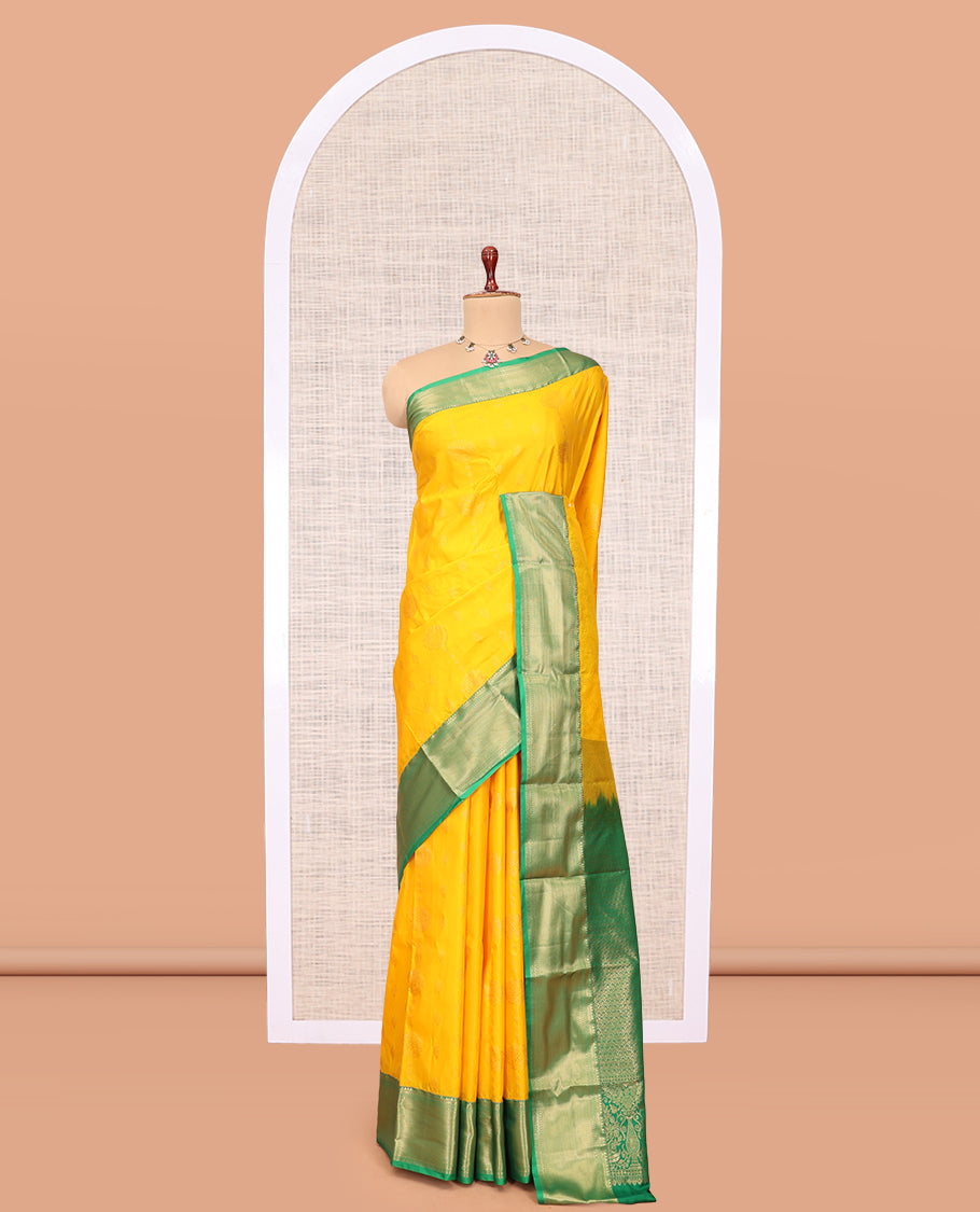 Yellow Budget Silk Saree