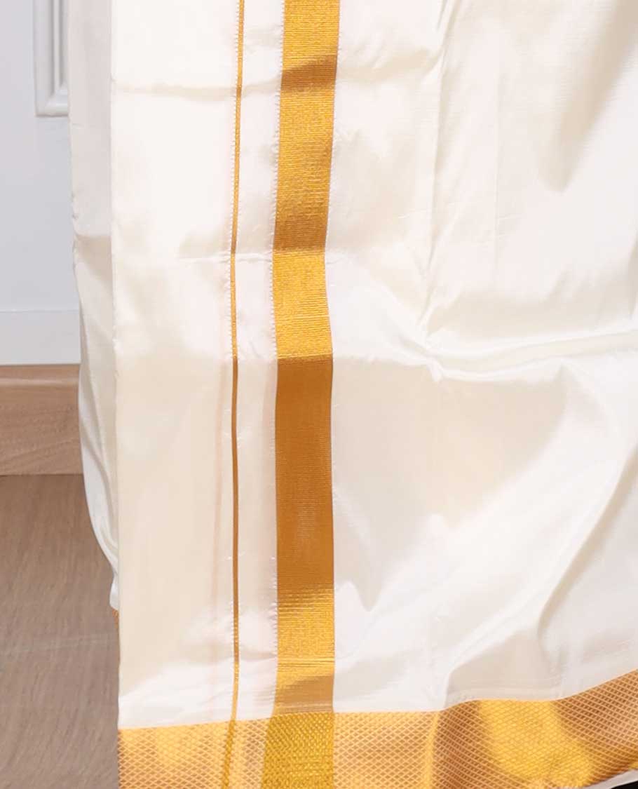 Art Silk Dhoti With Angavastram ASDA028