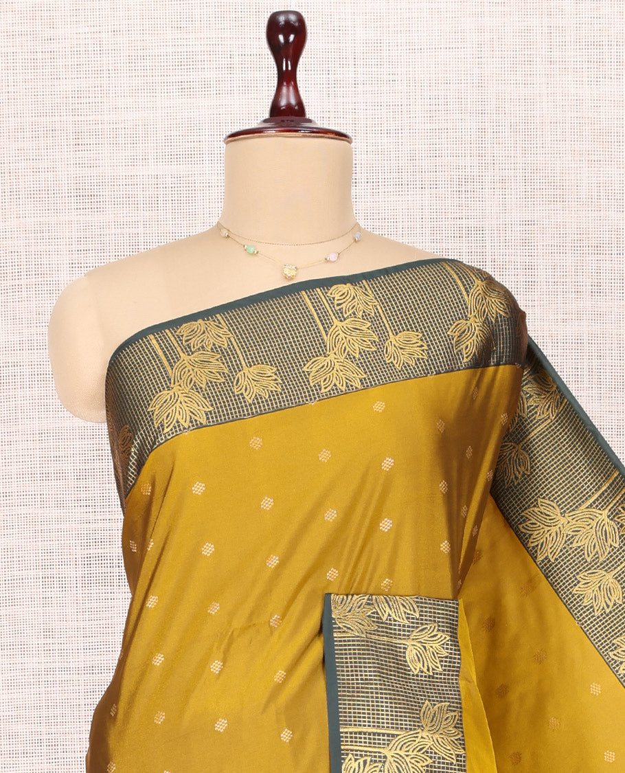 Mustard Budget Silk Saree