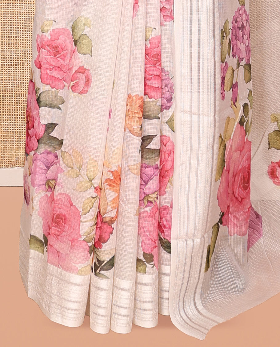 Off-White Kota Saree