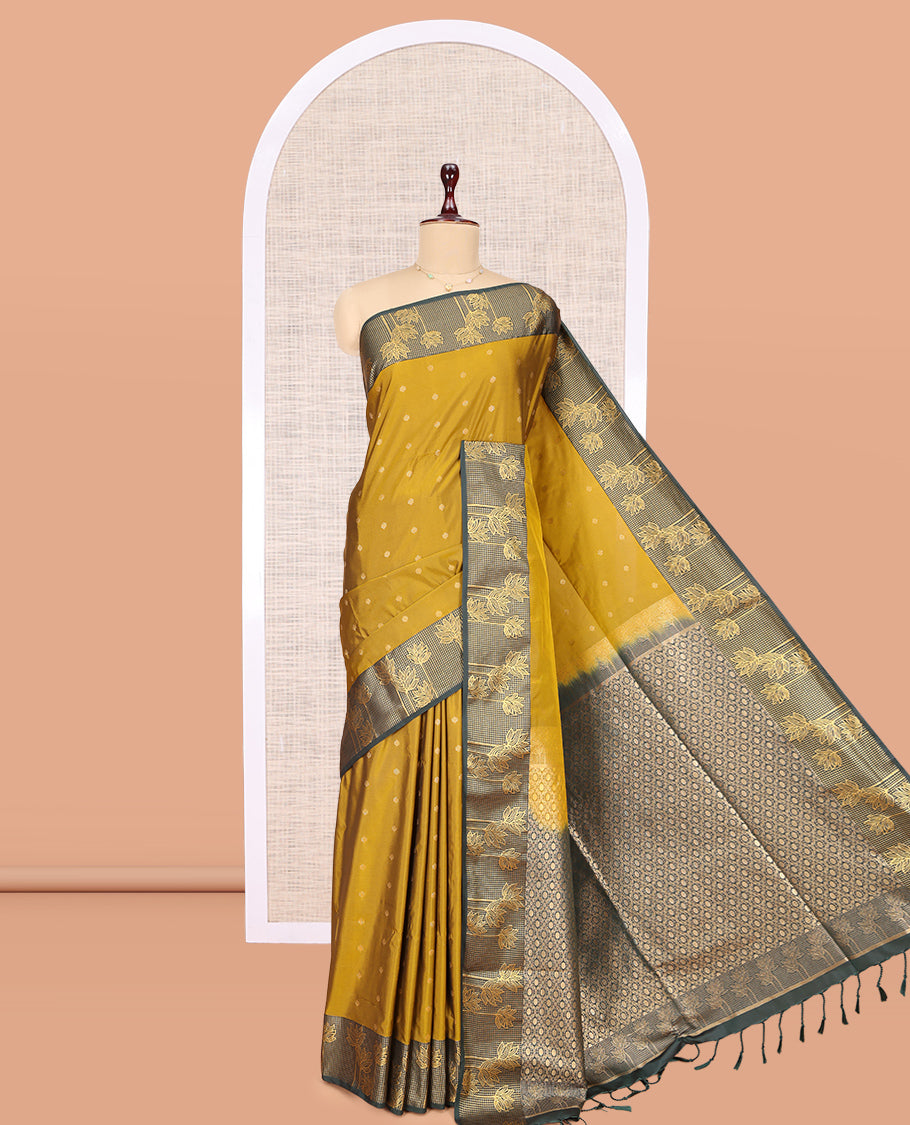 Mustard Budget Silk Saree
